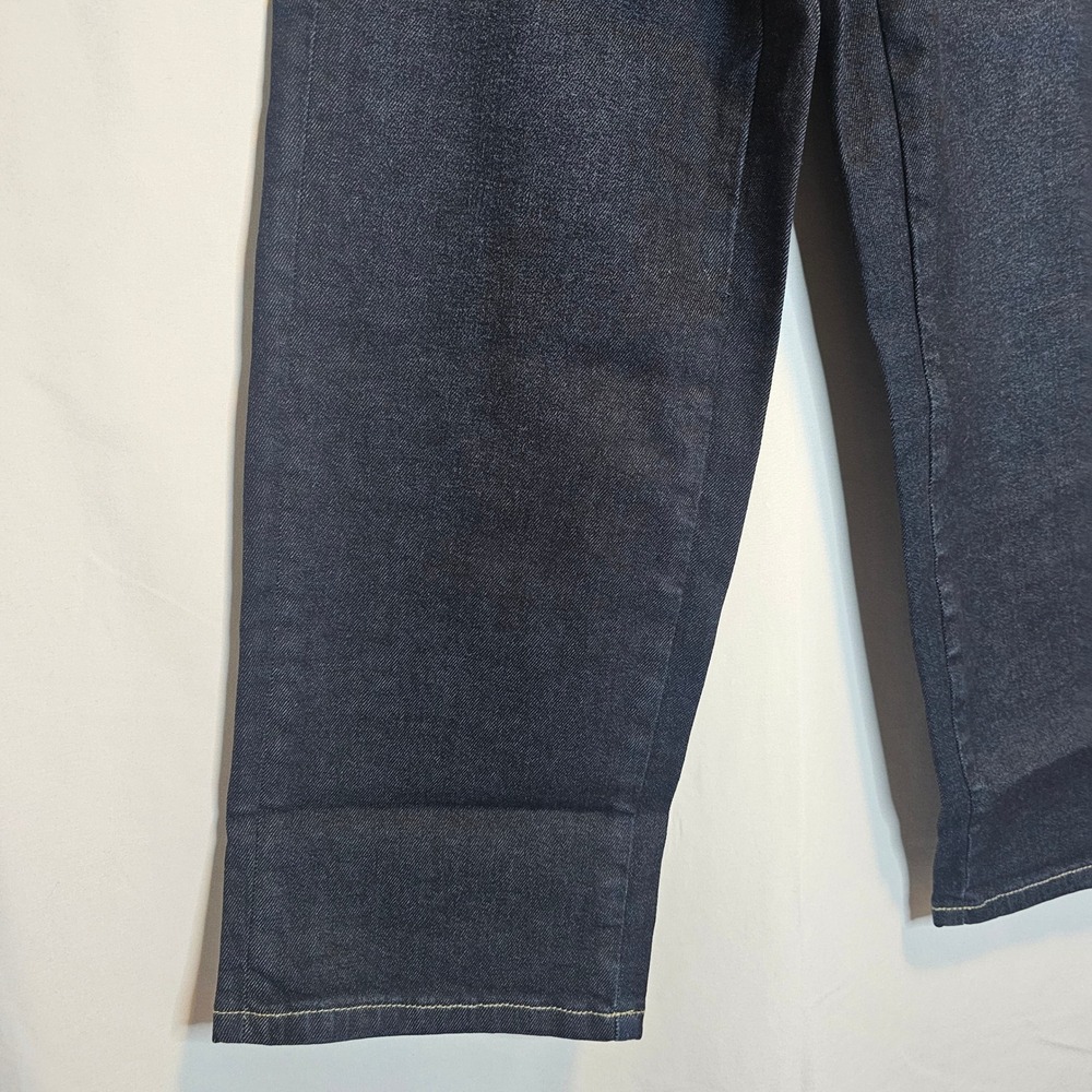 Universal Standard Cropped Boyfriend Jeans BAE‎ 27" Dark Indigo Denim - Picture 2 of 9